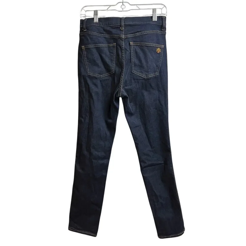Tory Burch Straight Leg Jeans Dark Wash 27